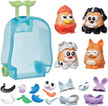 Potato Head Pet-Tato Tots, Pet-Themed Set with 31 Parts and Pieces Plus Rolling Carry Case, Toddler and Preschool Toys for Girls and Boys, Ages 2+